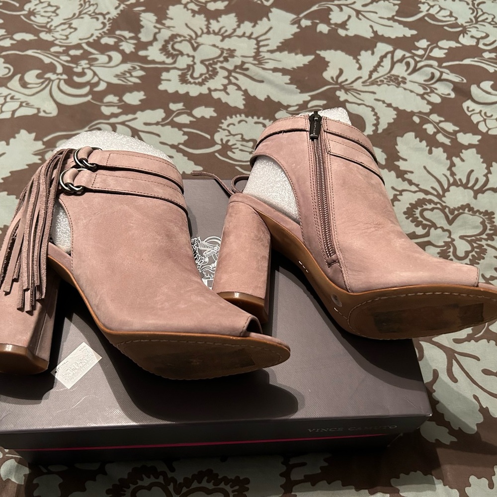 Vince Camuto Booties With Fringe - image 1